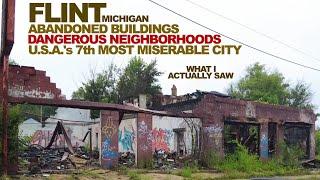 FLINT Abandoned Buildings & Dangerous Slums Surround Downtown In Michigans Vehicle City