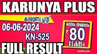 KERALA LOTTERY RESULTFULL RESULTkarunya plus bhagyakuri kn525Kerala Lottery Result Todaytoday