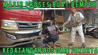 Proses Buat Bemper Truck Dyna Punya Orang Jakarta