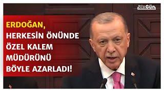 Erdoğan’dan kabineyi açıkladığı esnada özel kalem müdürüne fırça Dikkat çeken anlar…
