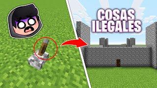 COSAS ILEGALES en MINECRAFT  #Minecraft #Shorts