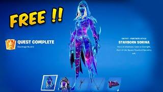 How to get FREE Starborn Sorina Skin Set Andromeda Skin in Fortnite - Space-Touched Serenity Set