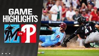 Marlins vs. Phillies Game Highlights 62724  MLB Highlights