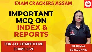 MCQs in Important Index and Reports LIVE 7PM #apsc  #researchassistant
