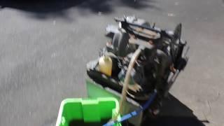 Yanmar diesel engine yse12 running with water flow