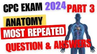 Anatomy CPC Exam Prep Most Repeated Questions & Answers Part 3