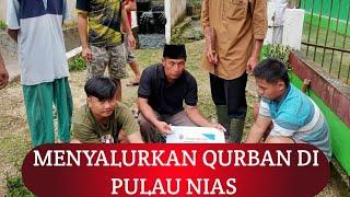 PMYD NIAS Menyalurkan Hewan Qurban di dua kampung di Pulau Nias