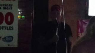 Bob Christianson singing karaoke