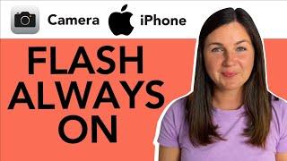 iPhone How to Make the Camera Flash Stay On Always on Your iPhone or iPad