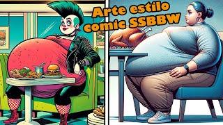 Reaccionado a SSBBW – Glotonas de 800 kilos Fat animation y body positive.
