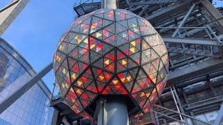 NYC Times Square New Years Eve 2023 Ball Drop Test