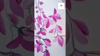 Pink Hanging Flowers #artvideo #artwork #viral