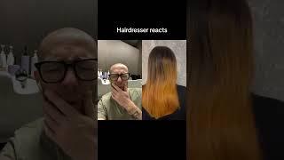 Hairdresser reacts to a bad ombre