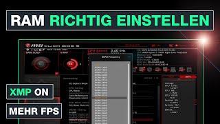 RAM richtig einstellen – XMP Profil im BIOS aktivieren für mehr FPS – Testventure