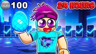 24 Hours To Get 100 Badges in Roblox The Hunt