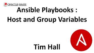 Ansible Playbooks  Host and Group Variables