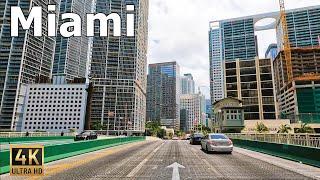 Miami 4K - Driving Downtown and Miami Beach - 2024