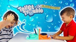 TOILET TROUBLE FLUSH DOWN GAME - Who will win #ad