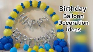Balloon decoration ideasno heliumno stand balun dekoresan birthday Balloon Birthday Decoration
