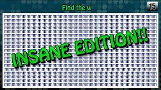 Find The Odd One Out - Number - Letter - Character Kids Game - INSANE Edition