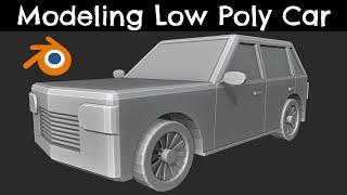 Modeling a low poly car  Blender 3.5 Tutorial