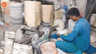 Process of making mass Production Melamine Crockery in a Factory