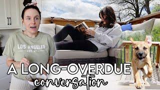 VLOG long overdue conversation new wayfair furniture + baking fail