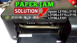 Epson L3150 Paper Jam SolutionL3110L3100L3115Red Light Blinking Solution