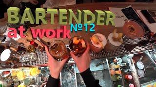 BARTENDER AT WORK №12 #GoPro  5 cocktails