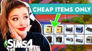 Using ONLY The Cheapest Items in The Sims 4 To Build a House  Sims 4 Build Challenge