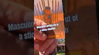 Masculine getting out of a sticky situation #youtube #tarot #shorts #short
