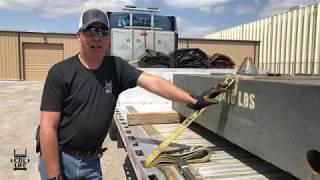 Truck Driver Skills -- How To Strap A Load