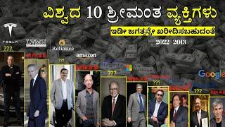 top10.Richest people in the world ಜಗತ್ತಿನ ಮೊದಲ 10 ಶ್ರೀಮಂತ ವ್ಯಕ್ತಿಗಳು 2022-2023#top 10 richest mans