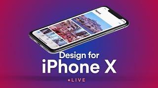 LIVE Designing iPhone X mockup screens with Sketch