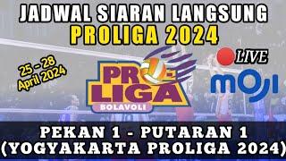 JADWAL PERTANDINGAN VOLI PROLIGA 2024  JADWAL PERTANDINGAN PEKAN 1 YOGYAKARTA PROLIGA 2024