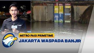 Hujan Deras di Jakarta Pintu Air Manggarai Siaga 3