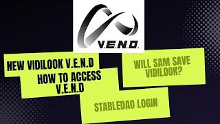 VIDILOOK Update   How To Access VEND  Presentation