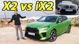 2024 BMW X2 M35i driving REVIEW ICE vs iX2 EV comparison