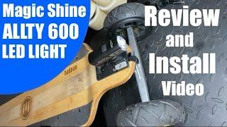 Electric Skateboard Night Light Review & Install - Magic Shine ALLTY 600 Rechargeable Light 