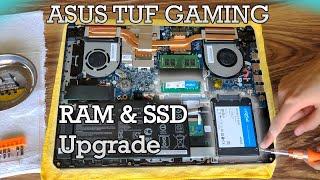 Asus TUF FX505 DTDDDU - RAM and HDDSSD Upgrade