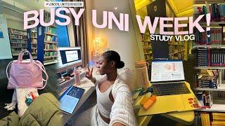 study vlog  juggling busy uni days productive study tips student success at kings college london