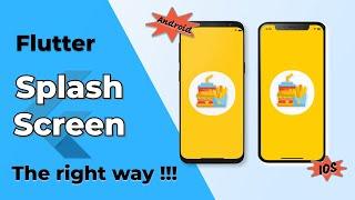 Create Splash Screen in Flutter App the Right Way in 2021
