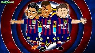 MSN SONG Bayern Munich vs Barcelona 3-2 PARODY Champions League Semi-Final 2015 Goals Neymar