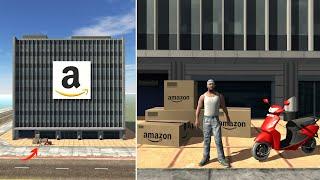 Franklin Delivered Amazon Parcels in Indian Bikes Driving 3D