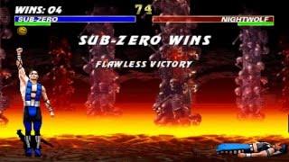 Ultimate Mortal Kombat 3 El mejor jugador del mundo gameplay argentino en very hard sub zero
