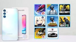 Samsung A24 8+ Games Test - PUBGAsphalt9GENSHINFree FireNew State - Helio G99