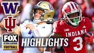 Washington Huskies vs. Indiana Hoosiers Highlights  FOX College Football