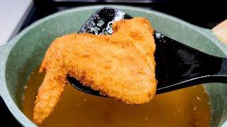 easy fried chicken wings recipe no eggs milk or batter