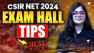 CSIR NET 2024  Exam Hall Hacks  Dont Miss this 