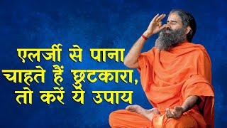 एलर्जी से पाना चाहते हैं छुटकारा तो करें ये उपाय  Swami Ramdev Yoga Tips